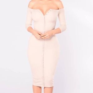 Fashion Nova off the shoulder dress